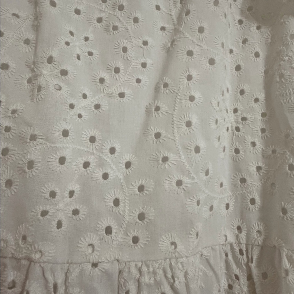 White Eyelet Tiered ' Dress - Picture 6 of 6